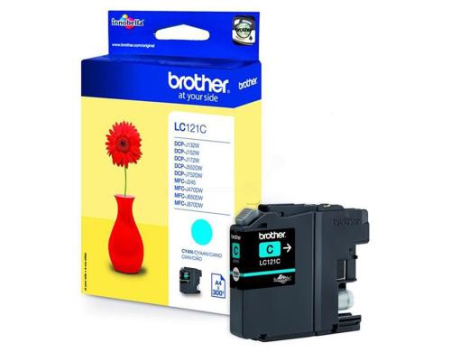 Tinte Brother LC-121C, cyan 300 Seiten