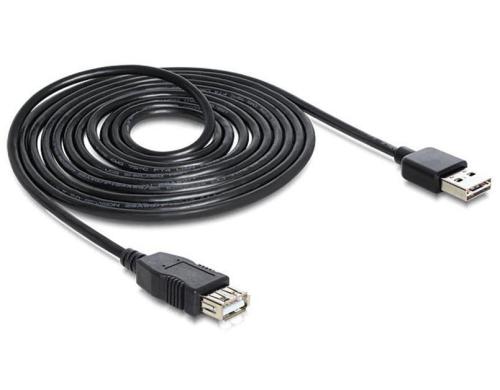 USB2.0-Verlngerungskabel Easy A-A: 1m USB-A Seite beidseitig einsteckbar