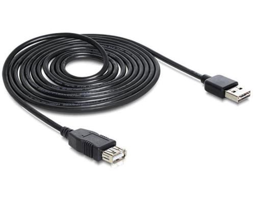 USB2.0-Verlngerungskabel Easy A-A: 5m USB-A Seite beidseitig einsteckbar