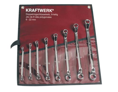 Kraftwerk 3497R Doppelringschl. Doppelringschl. 6-22 mm, Rolltasche