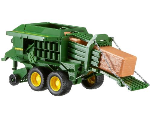 Bruder Spielwaren John Deere Grossballenpre Strohballenauslauf, ausfahrbarer Standfu?