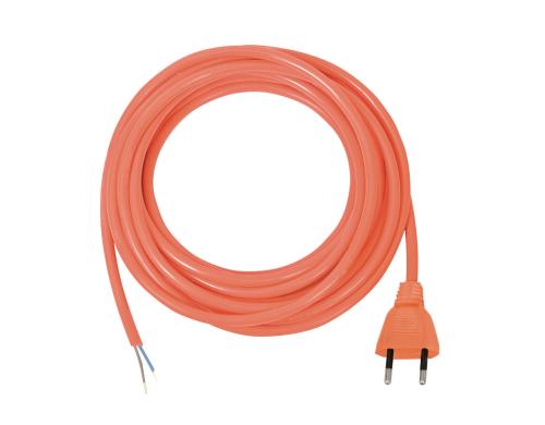 Anschlussleitung PU mit einseitigem Stecker 5m, orange, 2-polig, Euro T11