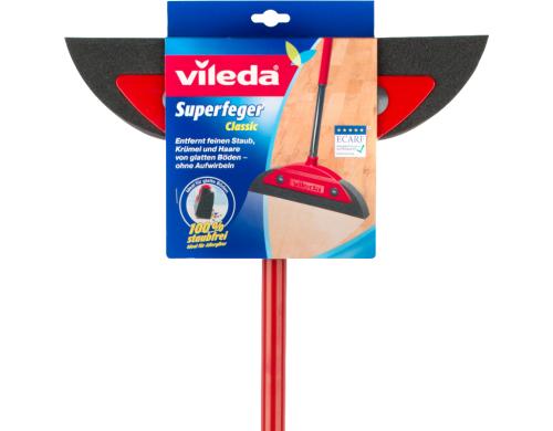 Vileda Superfeger Classic mit Teleskopstiel Teleskopstiel stufenlos von 75 bis 130cm