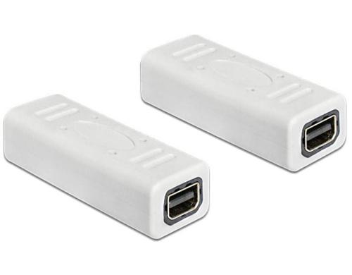 Gender Changer Mini-Displayport, weiss Mini-DP Buchse auf Mini-DP Buchse