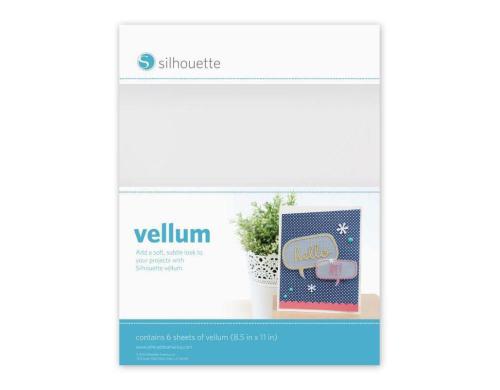 Silhouette Pergamentpapier Set mit 6 Stck, lichtdurchlssig weiss