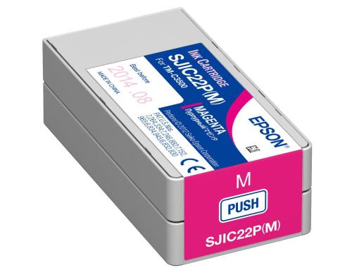 Epson Tintenpatrone SJIC22P magenta, Fr TM-C3500, 32,6 ml Inhalt, C33S020603