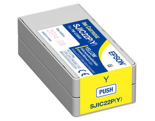 Epson Tintenpatrone SJIC22P yellow, Fr TM-C3500, 32,6 ml Inhalt, C33S020604