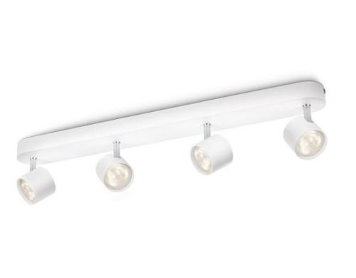 Philips MyLiving LED-Spot 56244/31/16 Weiss, LED 4x4W, 2700K, 15000h, IP20