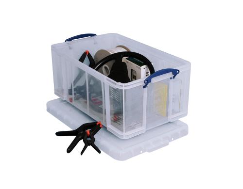 Really Useful Box 64.0 Liter klar Kunststoffbox, 710x440x310