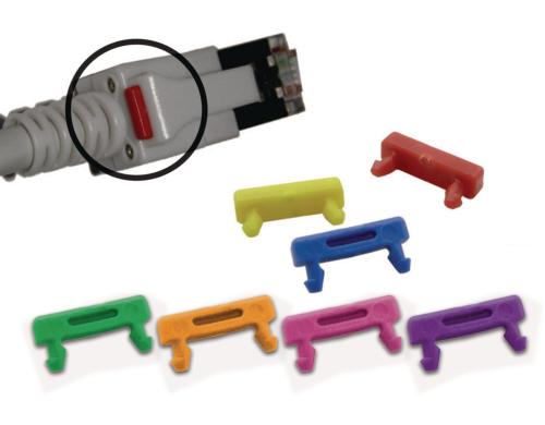 Wirewin LED Patchkabel Farbclip: gelb Set mit 100 Stck