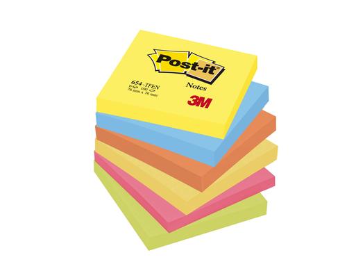 3M Post-it Haftnotiz Energy 76x76 6 Blocks  100 Blatt, 76x76mm