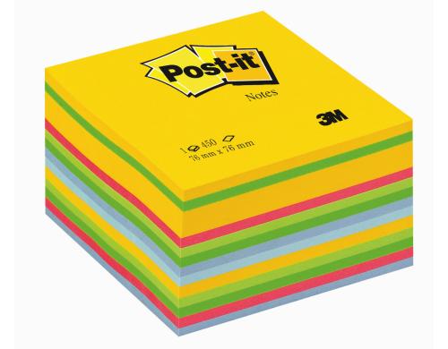 3M Post-it Wrfel ultra Farben 1 Block  450 Blatt, 76x76mm