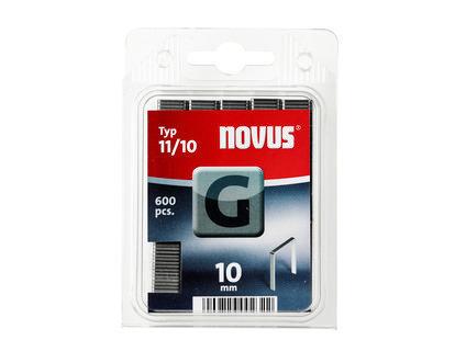 Novus Flachdrahtklammern G 11/10 Lnge 10 mm / Breite 10.6 mm, 600 Stk.