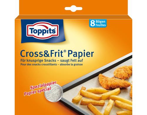 Toppits Cross&Frit Papier L 15 m x B 30 cm, Inhalt: 8 Stk.