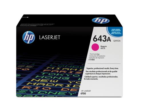 HP Toner 643A - Magenta (Q5953A) Seitenkapazitt ~ 10'000 Seiten