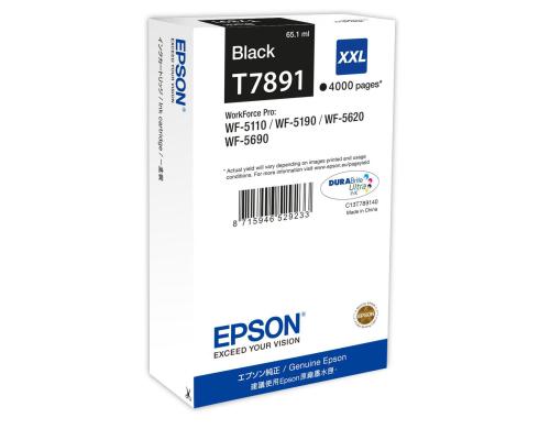 Tinte Epson T789140 XXL, schwarz, 4000 S. WorkForce Pro WF-5620DWF