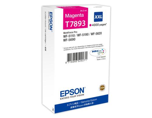 Tinte Epson T789340 XXL, magenta, 4000 S. WorkForce Pro WF-5620DWF