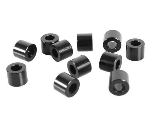 RC4WD Spacers M3 6mm, Schwarz, 10 Stck, 