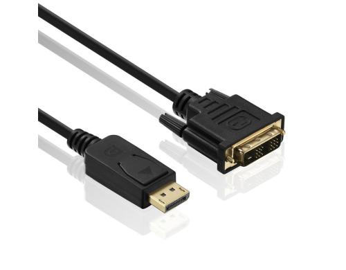 HDGear DisplayPort/DVI 1080p 1m DisplayPort - DVI 1080p, Schwarz