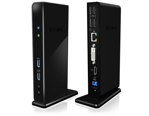 ICY BOX IB-DK2241AC Multi-Dockingstation 1x USB3.0 zu 11x weiteren Anschlssen