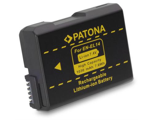 PATONA Akku EN-EL14, 1030 mAh /7.4V fr D3100, D3200, D5100, D5200, D5300,