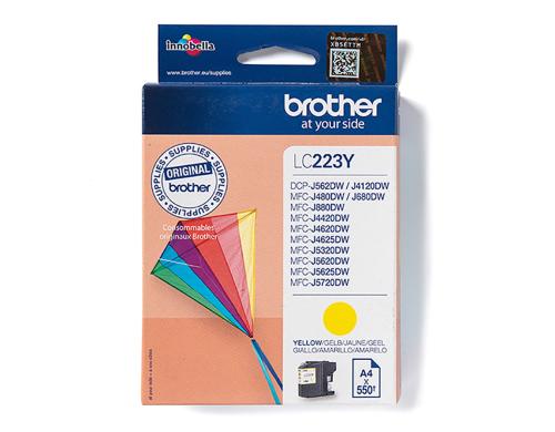 Tinte Brother LC-223Y, yellow 550 Seiten