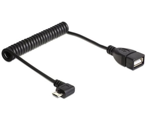 USB OTG (On the Go) Spiralkabel, 28-55cm Datenbertragung zwischen 2 Mobilgerten