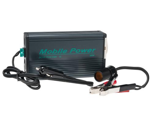 Mobile Power KV-300 Power Inverter,12V,300W AC-DC Wandler 12VDC auf 230VAC, 300Watt