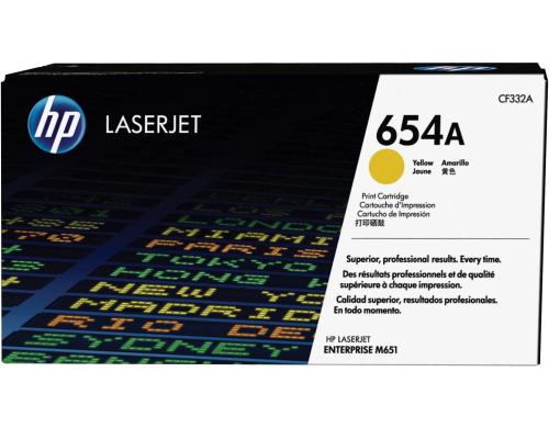 HP Toner 654A - Yellow (CF332A) Seitenkapazitt ~ 15'000 Seiten