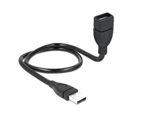 USB2.0-Kabel Shapecable A-A: 0.50m Starres Verlngerungskabel,beliebig formbar