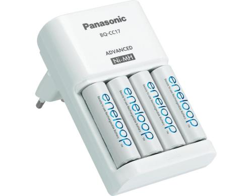 Panasonic eneloop K-KJ17MCC40E Ladegert inkl. 4x eneloop AA