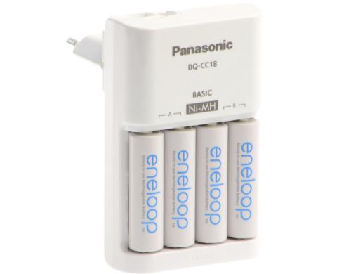 Panasonic eneloop K-KJ18MCC04E Ladegert inkl. 4x eneloop AAA