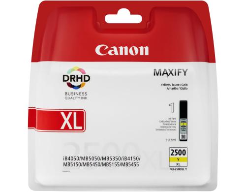 Tinte Canon PGI-2500XL Y yellow 19.3ml MAXIFY iB4050, MB5050, MB5350