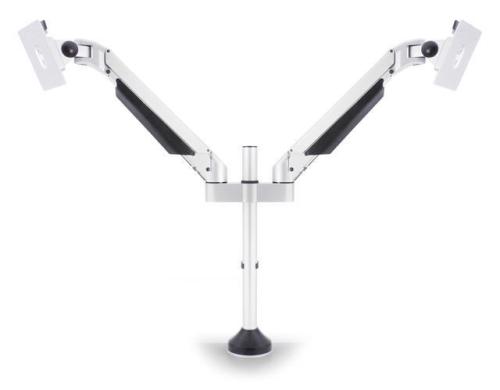 Multibrackets Monitorarm Dual weiss Min. 2 kg  Max. 10 kg Tragkraft