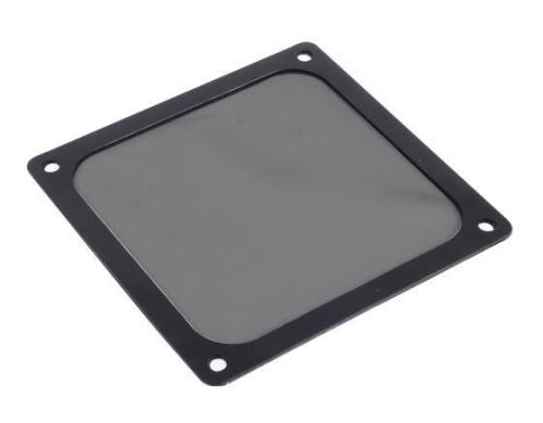 SilverStone SST-FF123B, Lfterfilter 12cm schwarz, Befestigung ber Magnetkontakt