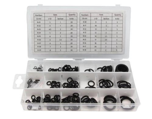 Perel O-Ring-Set HAS02, 225tlg. Nitril-Dichtungsringe, hitzebestndig