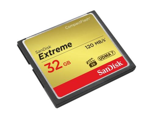 SanDisk CF Card 32GB Extreme 800x 120MB/sec, UDMA