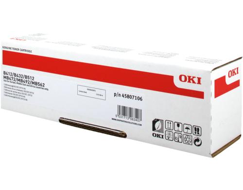 OKI Toner 45807106, schwarz 7000 Seiten bei 5% Deckung