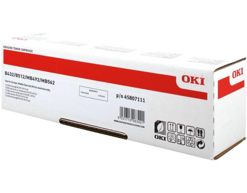 OKI Toner 45807111, schwarz 12000 Seiten bei 5% Deckung