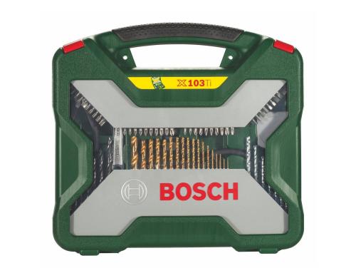 BOSCH X-Line Titanium-Set 103-teilig 103-teiliges Set fr Holz, Stein, Metall