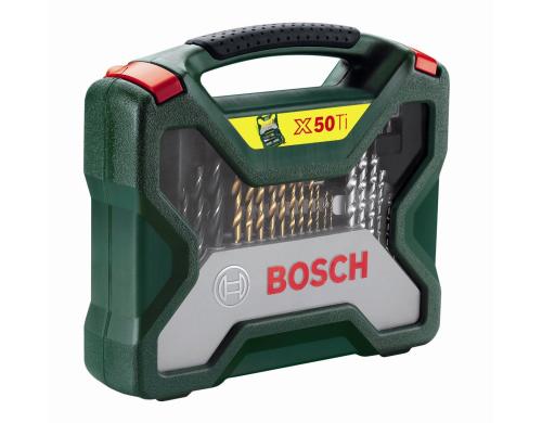 BOSCH X-Line Titanium-Set 50-teilig 50-teiliges Set fr Holz, Stein, Metall