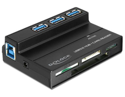 DeLock 91721 USB 3.0 CardReader/ USB Port, Fr 60 verschiedene Speicherkarten