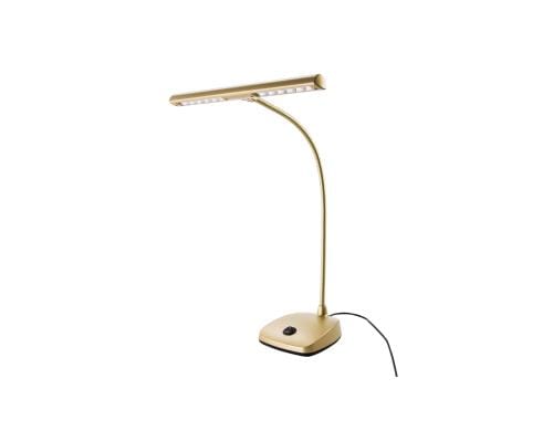 K&M 12297 LED Pianoleuchte goldfarbig, 2500 Lux, 3m Netzkabel