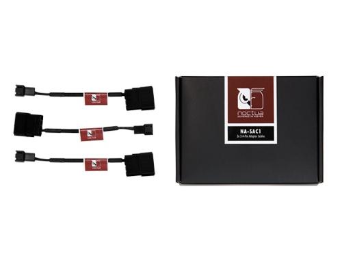 Noctua 3pin/4pin Adapter NA-SAC1, 3 stck