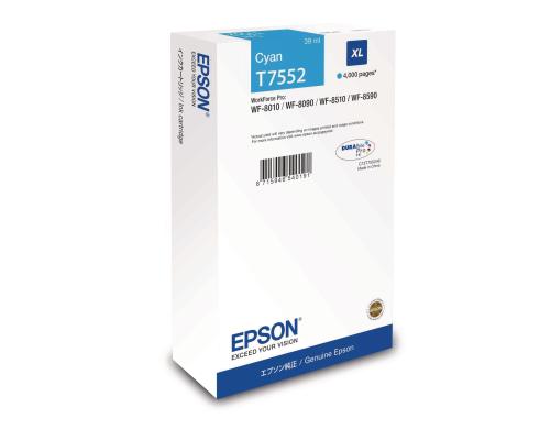 Tinte Epson T7552 XL, cyan WF 8010/8090/8510/8590