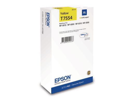 Tinte Epson T7554 XL, yellow WF 8010/8090/8510/8590