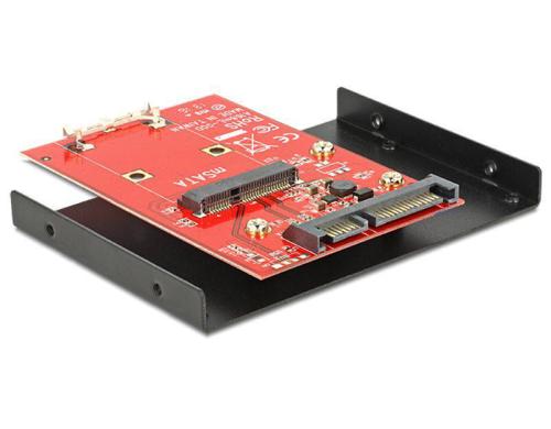 Delock mSATA zu SATA Adapter, 3.5Rahmen Betrieb von mSATA Gerten im PC mit SATA