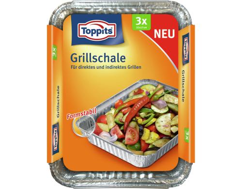 Toppits Grillschale 3 Stck, 22x17cm