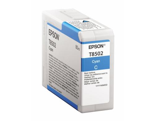 Tinte Epson C13T850200 cyan, 80ml zu SureColor SC-P800