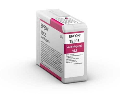 Tinte Epson C13T850300 vivid magenta, 80ml zu SureColor SC-P800